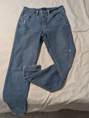 J.Crew Classic High-Rise Button-Fly Women’s Jeans - Light Blue